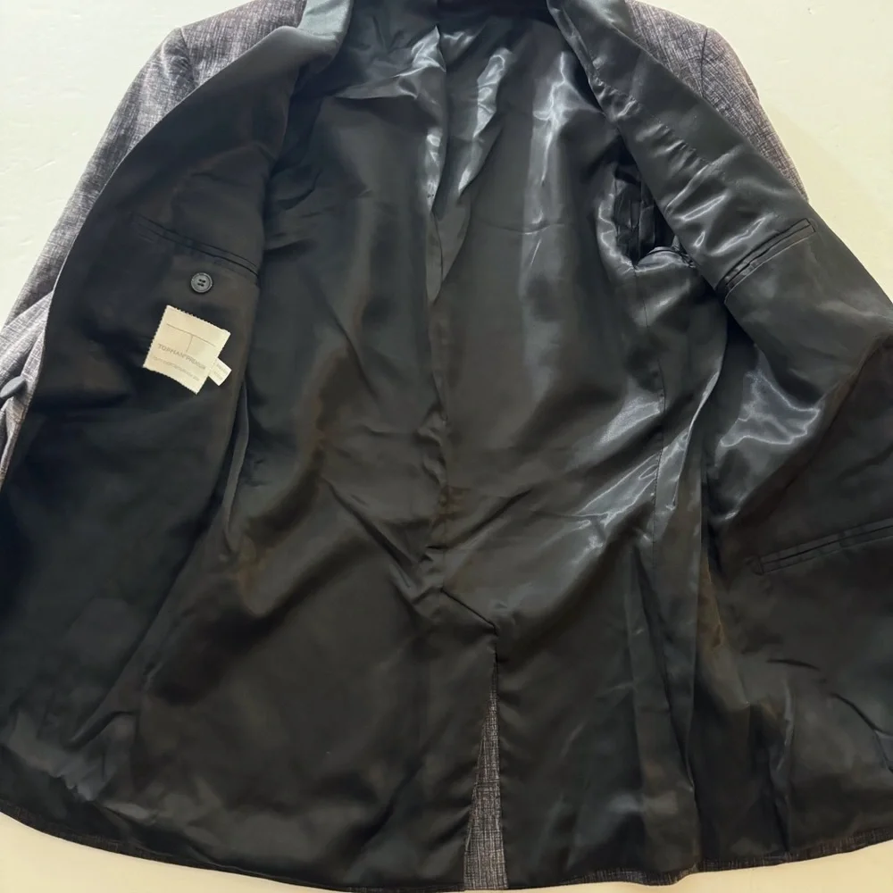 Topman Gray Velvet Blazer